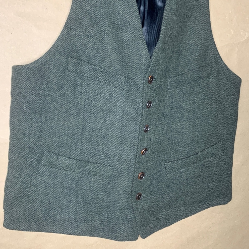 Zara Herringbone Suit Vest - Picture 7 of 14